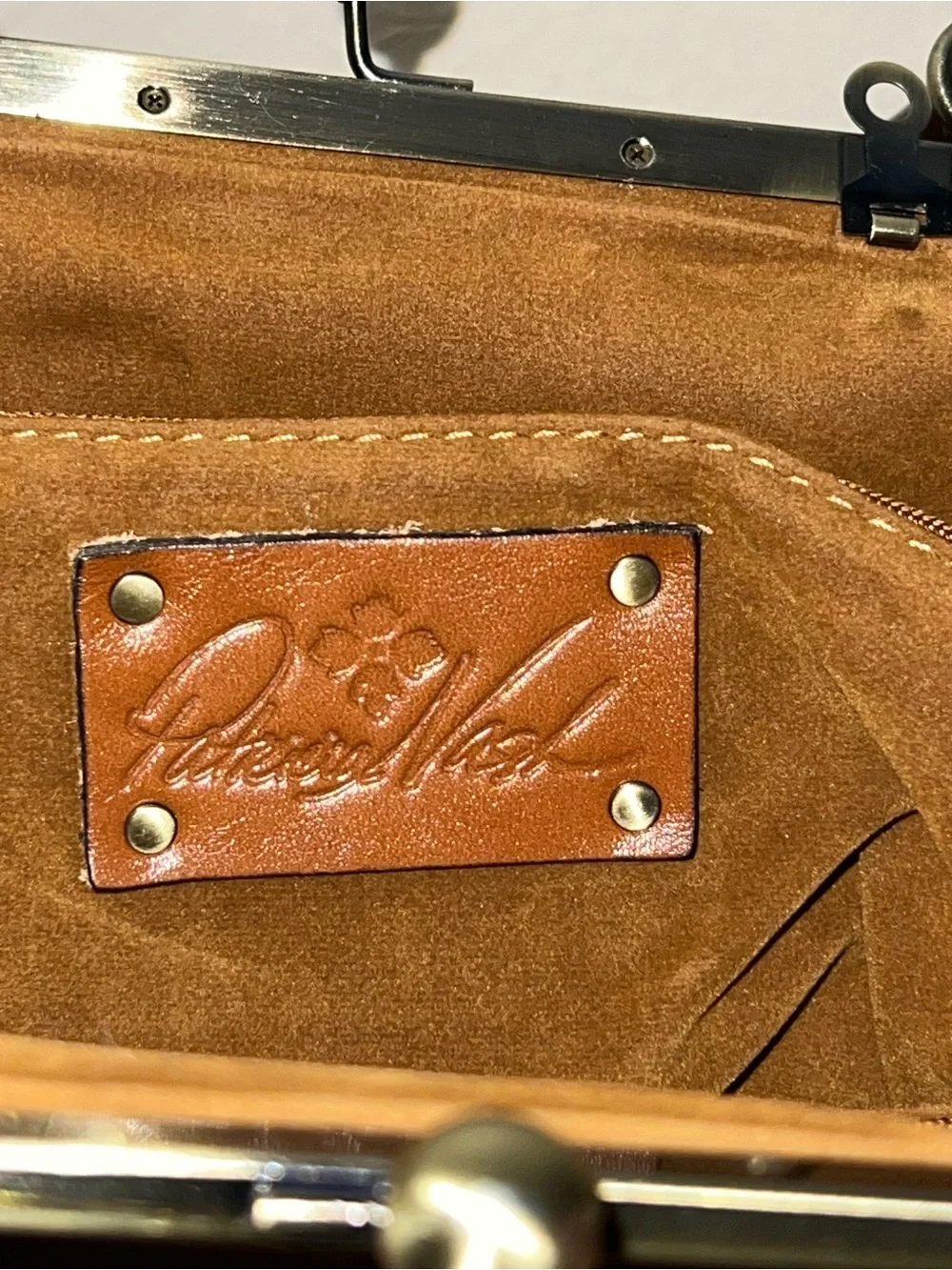 Patricia Nash Novelle Rose Tooled Leather Satchel - Cross Body